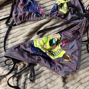 Ed Hardy Skull Print Bikini